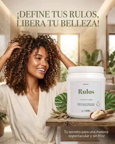 Mascara Capilar Rulos Frilayp X1000ml Hidratante