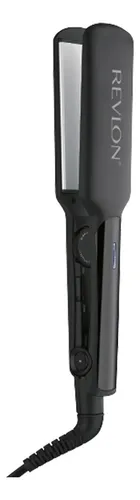 Plancha De Pelo Revlon Placas Anchas Rueda Negro Rvst2182 Cs
