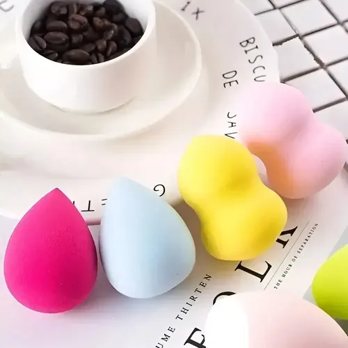 Set X 5 Esponjas Blender Mini Para Maquillaje Pastel