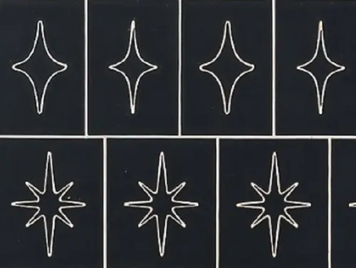 Plantilla Adhesiva Para Decoración De Uñas Nail Art Dot Ligh Ponto De Luz 1