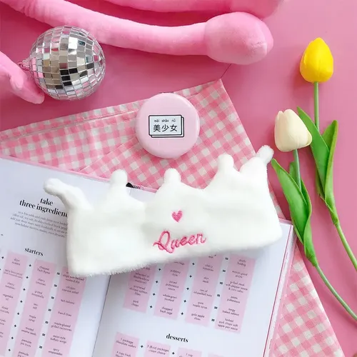 2 Elásticas De Peluche Para , Maquillaje, Duch