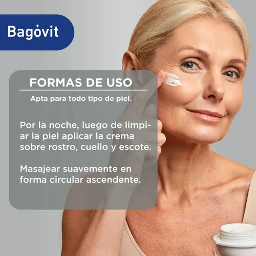 Bagovit Crema Facial Pro Estructura Noche Anti Edad X 55 Gr Tipo de piel Sensible