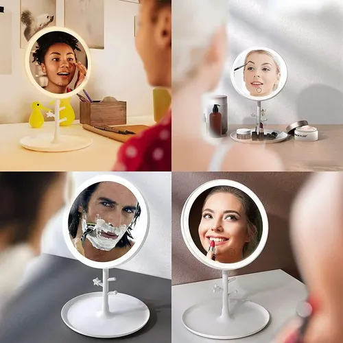 Espejos De Maquillaje Y Baño Regulables Con Luces Led H