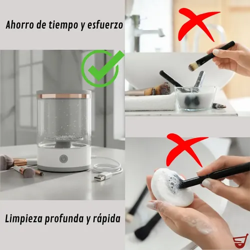Limpiador Eléctrico y Automático de Brochas de Maquillaje USB