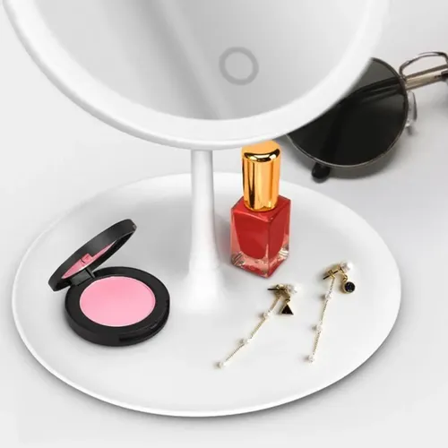 Espejo de Maquillaje Redondo LED Táctil Recargable DD2 17cm
