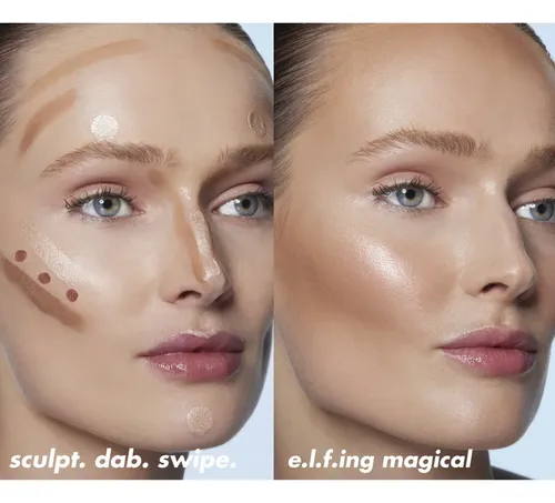 Elf Halo Glow Blush Rubor Iluminador Beauty Wand