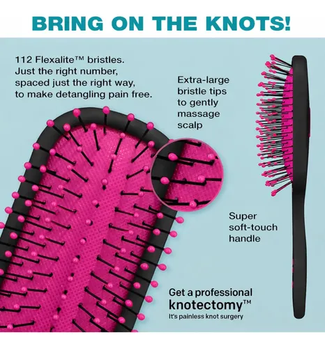 Cepillo De Pelo Conair The Knot Dr. Pro Mini Detangler Pink