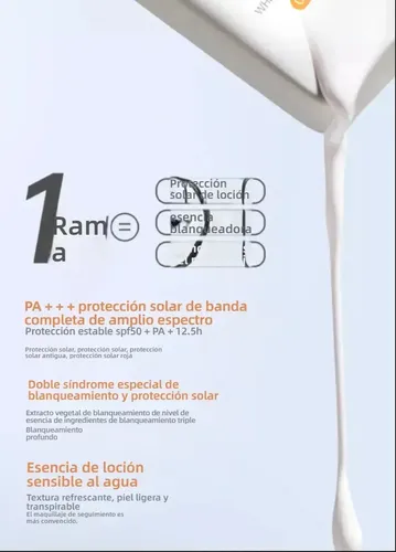 Shi* Botellas De Crema Blanqueadora De Protección Solar