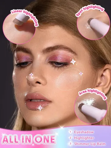 Sheglam Barra De Glaseado Crystal Jelly – Brillo Radiante Tono Del Maquillaje Lilac Luster