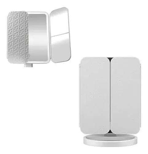 Espejo Maquillaje Luz Led 3 Aumento 1x 2x 3x Recargable