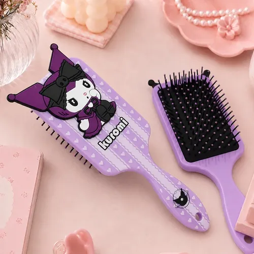 Peineta Para Cabello Sanrio Kuromi Con Masajeador De Cuero C
