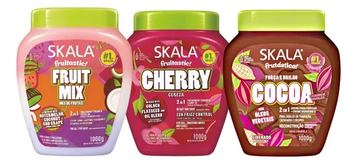 Kit Skala Fruitastic 2 En 1 Brillo Hidratación Anti Frizz X3