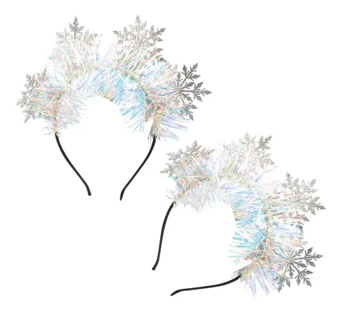 Diadema De Copo De Nieve, 2 Piezas, Diadema Navideña