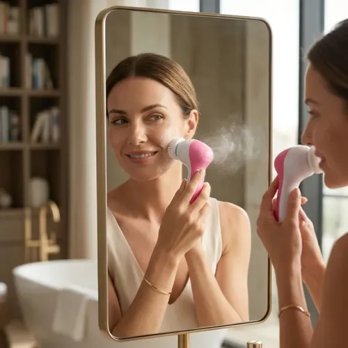 Cepillo Facial Limpiador Exfoliador Masajeador Piel Grasa
