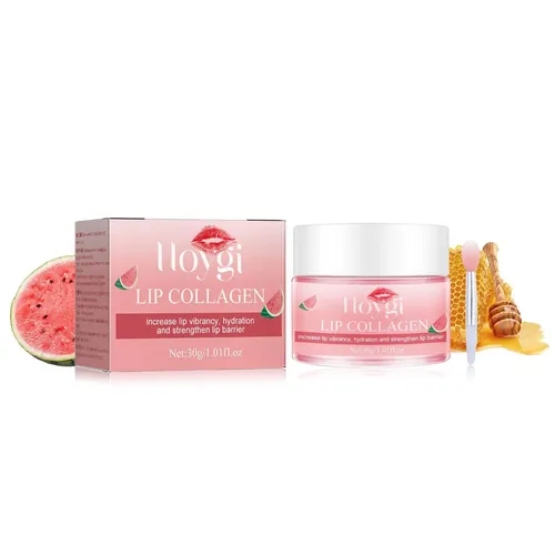 Mascarilla Labial Compacta Con Sabor A Sandía Hoygi: .