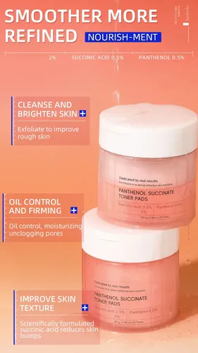 ¡almohadilla Limpiadora En Gel, Tónico, Con Pantenol Paneno!
