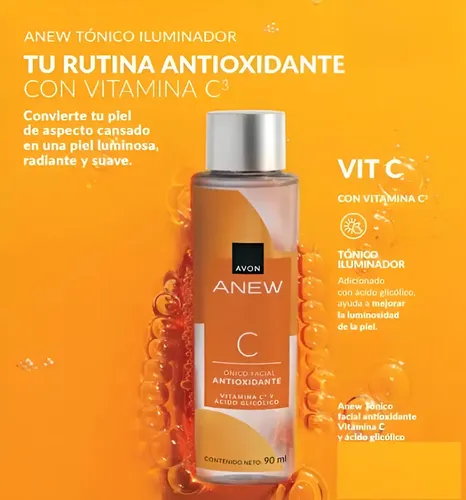 Avon Anew Tónico Facial Antioxidante 25+ | Tati Momento De Aplicación Día Noche Tipo De Piel Todo Tipo De Piel