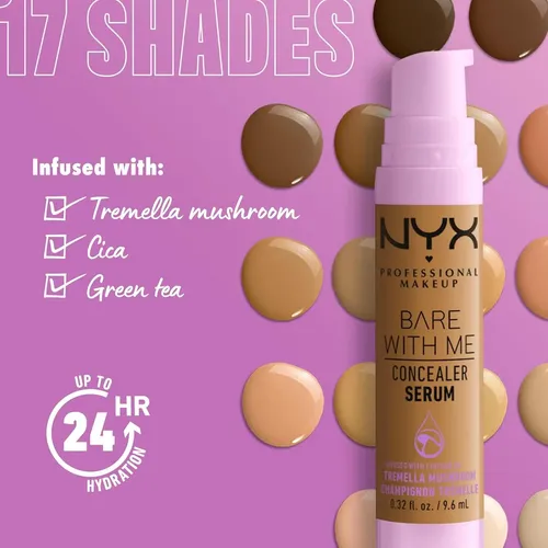 Concealer Serum Bare With Me Nyx 04 Beige 0.32 Fl Oz