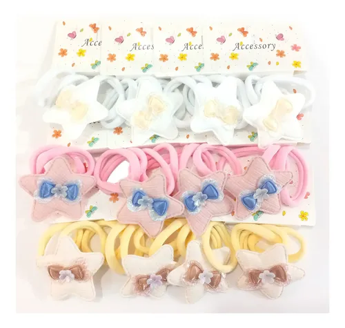 Pack X 36 Colitas De Pelo Colores Surtidos