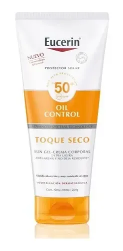 Eucerin Protector Solar Sun Toque Seco Corporal Fps 50 200ml