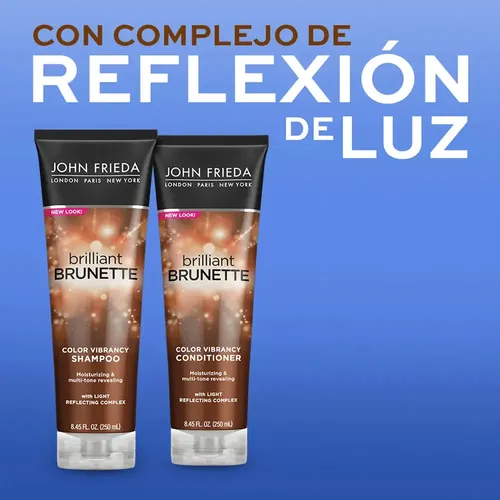 Acondicionador John Frieda Brilliant Brunette Tonos Castaños