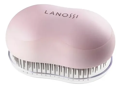 Cepillo de pelo Lanossi Lanossi LS0035 rosa con bolsillo para desenredar