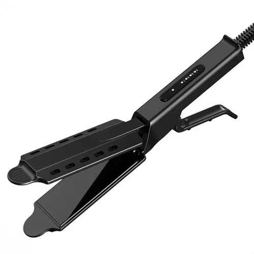 Plancha Ancha Ajustable A 4 Temperaturas Para Alisar El Cabe
