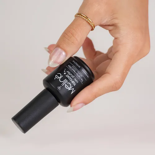 Esmalte Top Coat Con Glitter Meliné