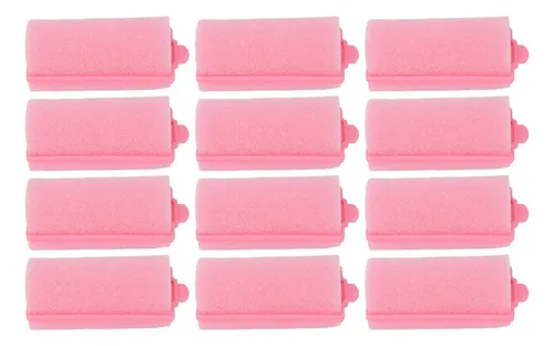 12 Rodillos For El Cabello Con Esponja De Espuma, For