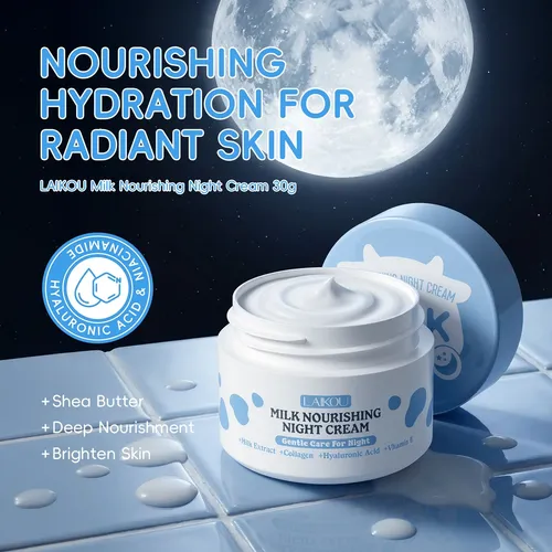 Crema Facial Laikou Leche Día Y Noche Hidratante 60g Normal Día/noche