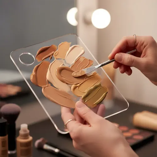 Paleta Acrílica Profesional Mila Para Mezclas De Maquillaje