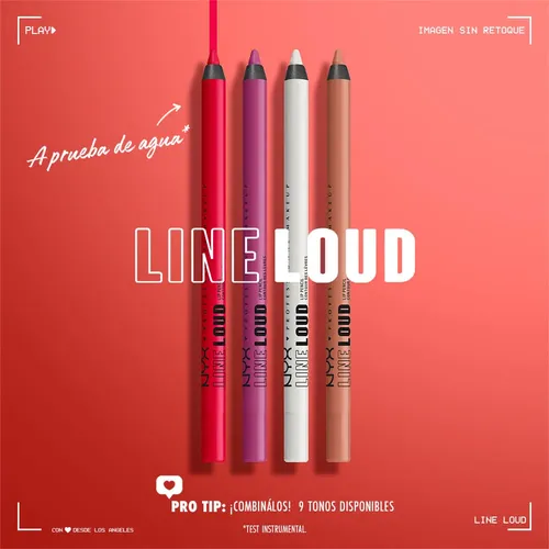 Delineador De Labios Nyx Professional Makeup Line Loud