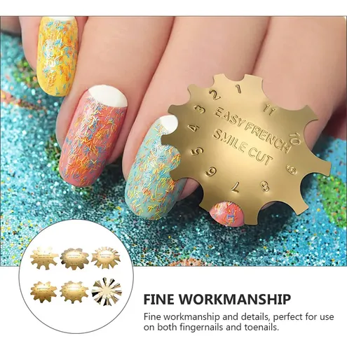 Plantilla De Manicura Francesa Para Dar Forma A Las Uñas