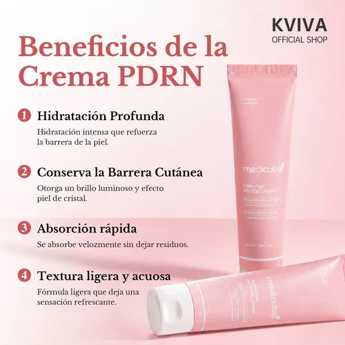 Medicube Crema Pdrn Pink Ácido Hialurónico Hidratante 50ml
