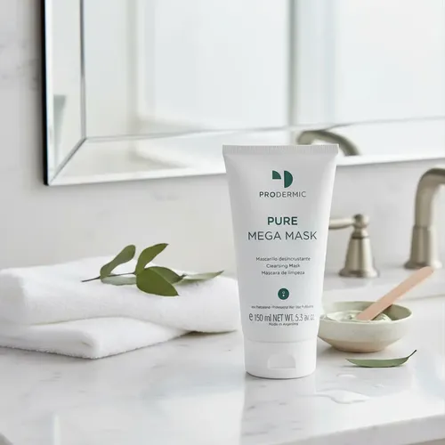 Mascarilla Facial Desincrustante Prodermic Mega Mask 200ml Piel Grasa