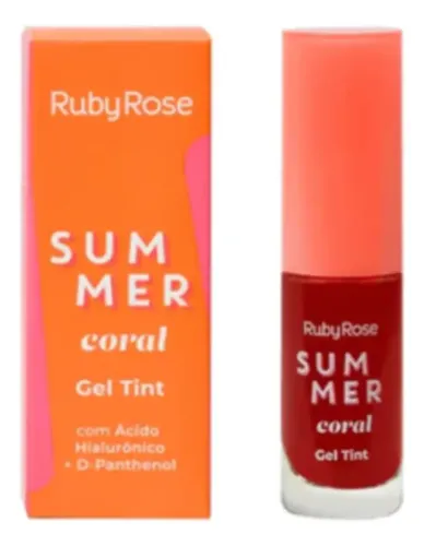 Gel Tint Ruby Rose Tinta Labial Hialuronico D-phantenol Color Summer Coral