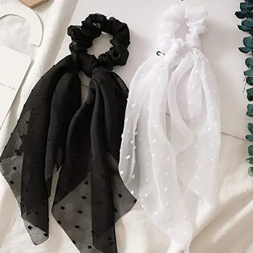 3 Paquetes Bufand Scrunchies Bowknot Bandas