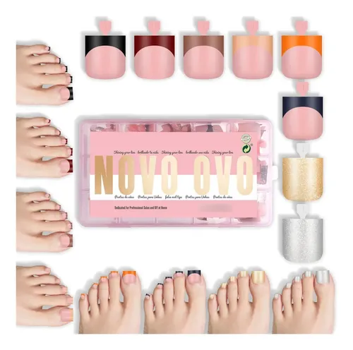 Novo Ovo French Tip Dedos Soft Gel 240 U Rosa