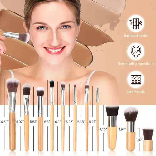 Paleta De Maquillaje Pure Vie Contorno 15 Colores + Brochas