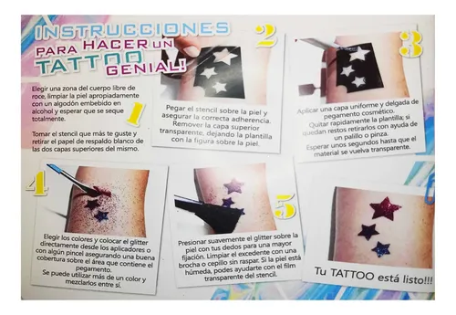 Kit Glitter Bar Tattoo Glitter Temporal Premium Makeup