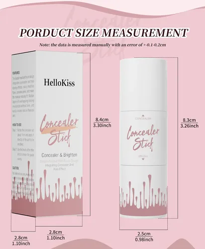 Hellokiss Barra Doble Contorno Iluminador Rubor Facial Larga
