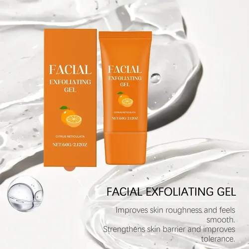 2pcs Facial Exfoliating Gel, Orange Enzyme Hydrating Facial