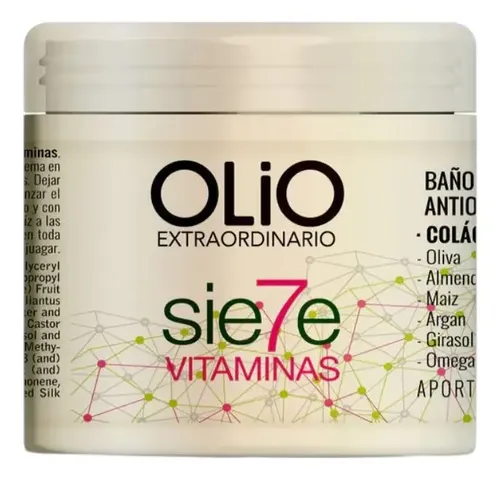 Baño De Crema Capilar Siete Vitaminas Reparador Olio 200gr