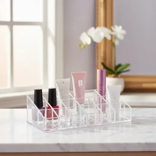 Organizador De Maquillaje Acrílico 24 Compartimientos