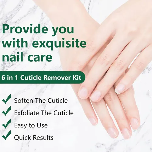 Kit De Cuidado De Cutícula 6 En 1 Diulit Con Aceite Para
