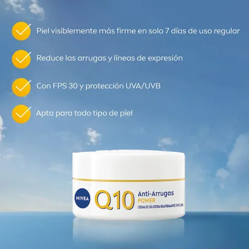 Crema Facial Antiedad de Día NIVEA Q10 POWER FPS 30 50 ml