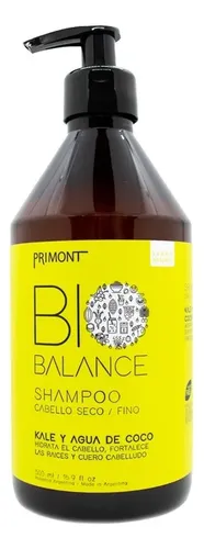 Primont Bio Balance Shampoo Vegano Pelo Seco Y Fino X 500ml