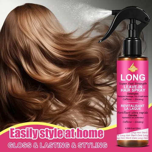 Spray Sin Enjuague Para Realzar Brillo Nutrir Cabello 120 Ml