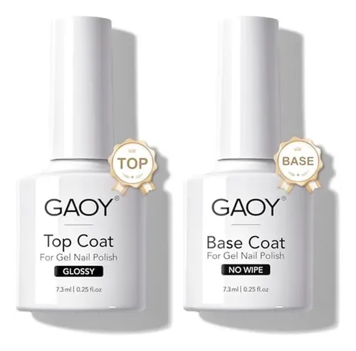 Set De Capa Superior Y Capa Base De Gel Gaoy, 2 Unidades De