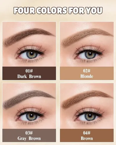 Tinte En Gel Para Cejas, Impermeable, Color Marrón Oscuro